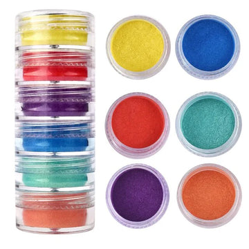 6 SHADE PEARL MICA POWDER (E) 123005