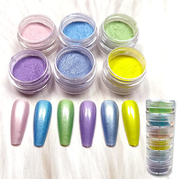 6 SHADE PEARL MICA POWDER (L) 123032