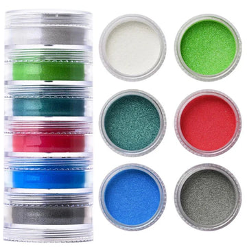 6 SHADE PEARL MICA POWDER (T)