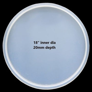 18" x 20MM SILICONE ROUND TRAY MOLD - URP134-RM