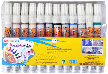 MUNGYO PAINT MARKER, 1DOZ., BLACK