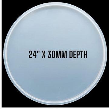 24" X 30MM SILICONE ROUND TRAY MOLD - URP147-RM