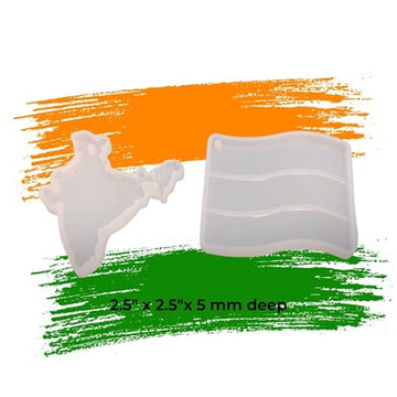 INDIA MAP / FLAG KEYCHAIN MOLD - URP237-RM