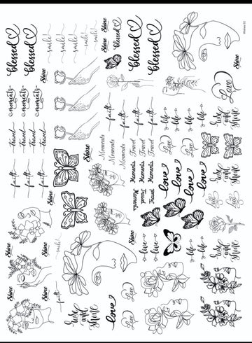 WISHES 03 RESIN STICKER