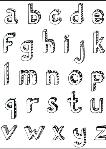 ALPHABET 27 RESIN STCKER