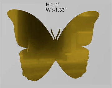 BUTTERFLY 1" (6PCS/PKT) ACRYLIC CUTOUT