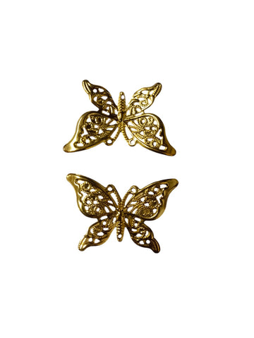 RESIN BUTTERFLY GOLDEN METAL