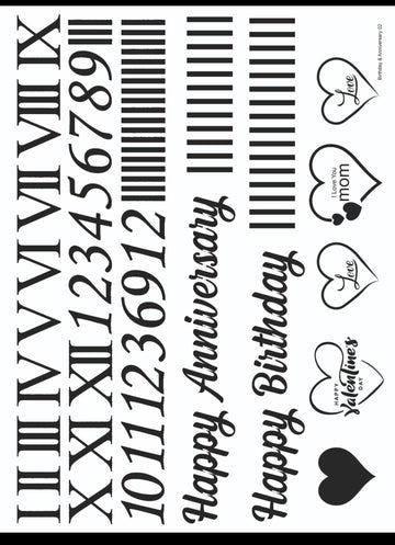 RESIN SHEET BIRTHDAY & ANNIVERSARY 02