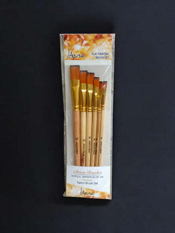 FLAT PAINTING BRUSH SET