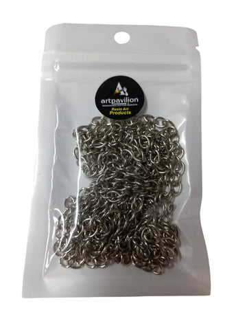 RESIN SILVER CHAIN