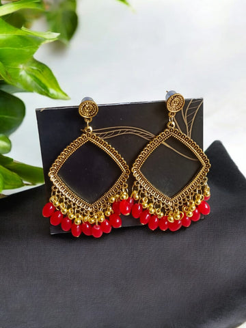 EAR RING JHUMKA GOLD WITH MOTI