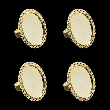 Gold Ring Bezels RB019
