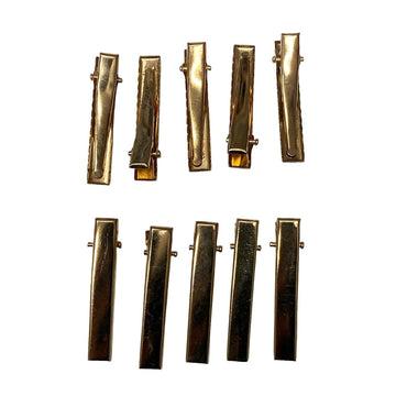 Gold Hair Clip set of 10