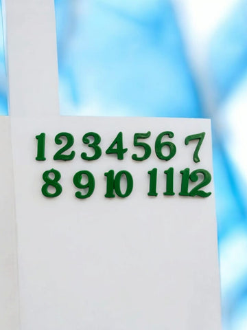 A.P PLASTIC CLOCK NO SET GREEN 1 INCH