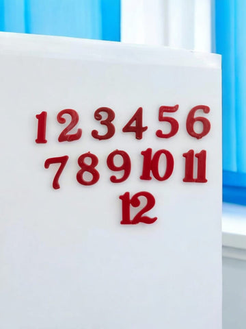 A.P PLASTIC CLOCK NO SET RED 1 INCH