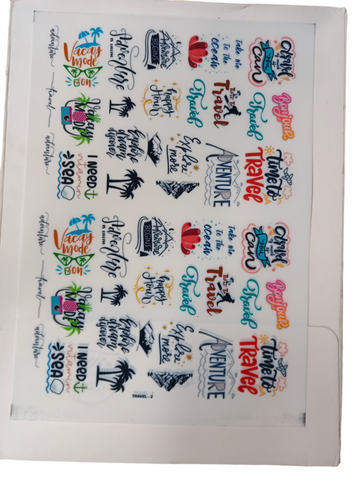 TRAVEL 2 RESIN INSERT SHEET