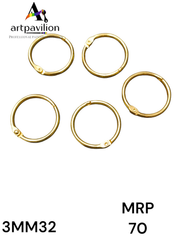 BOOK RING GOLD 3MM X 32