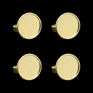 Gold Ring Bezels RB007