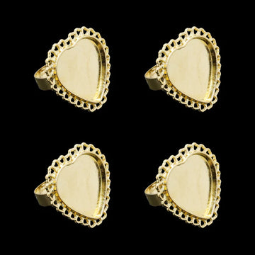 Gold Ring Bezels RB011