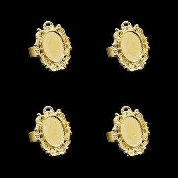 Gold Ring Bezels RB014