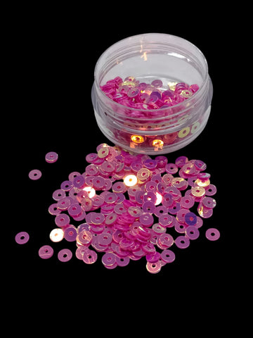 RESIN SEQUENCE ROUND SAVE HOT PINK