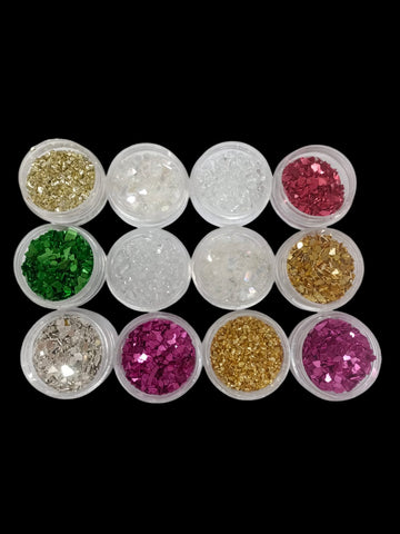 RESIN SEQUENCE STONE SET OF 12 PCS