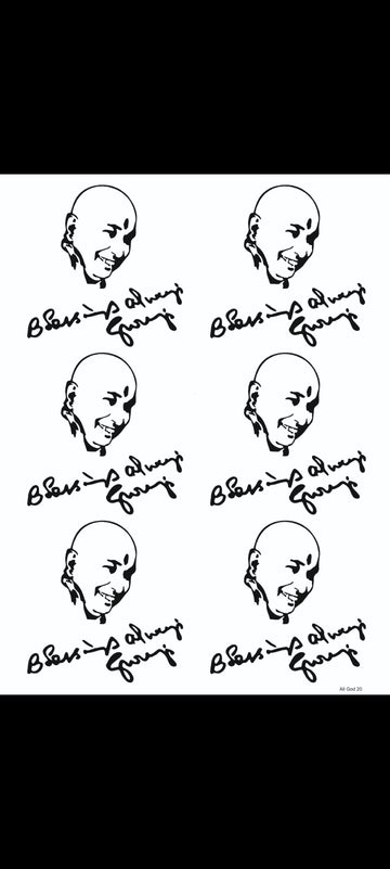 BLESSING GURUJI EMBOSS SHEET