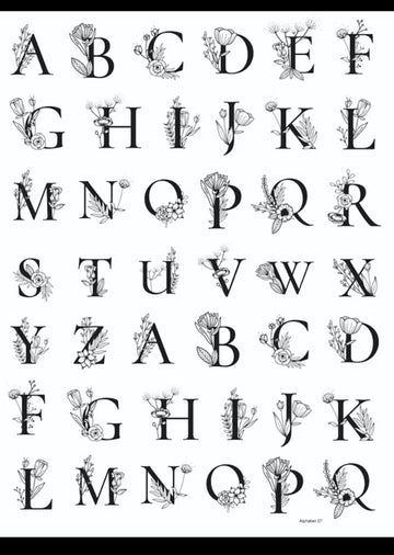 ALPHABET 07 RESIN SHEET