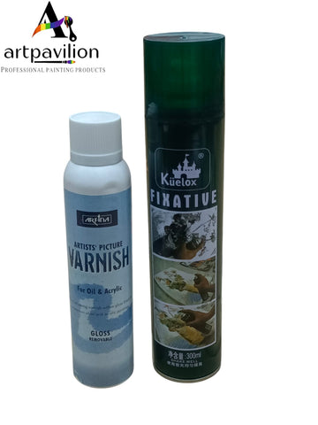 VARNISH AND FIXATIVE COMBO