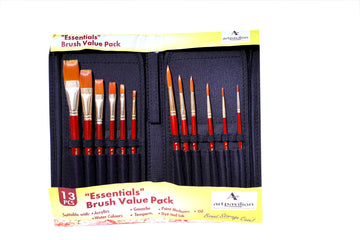 AP ESSENTIAL BRUSH VALUE PACK OF 12 BRUSH AND A BAG