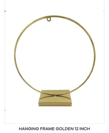 LOOP / CIRCLE / HANGING FRAME/STAND GOLD