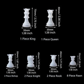 16 In 1 Set Chess Game Pieces Mould SM0226