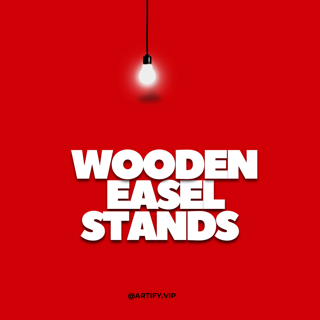 WOODEN EASEL STAND