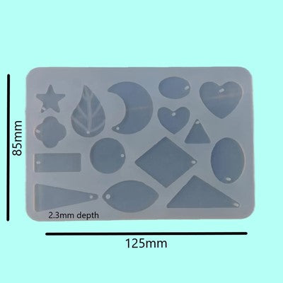 15 Cavity Pendant Jewellery Mould URP099