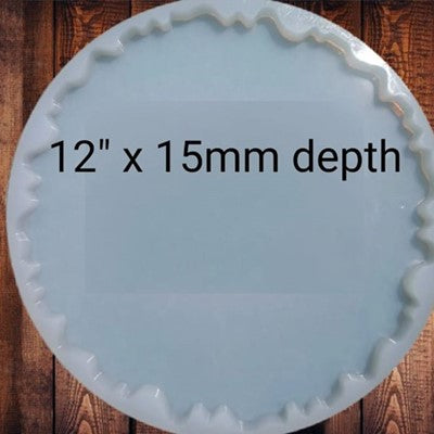 12.5" Round Agate Tray Mould URP102-RM