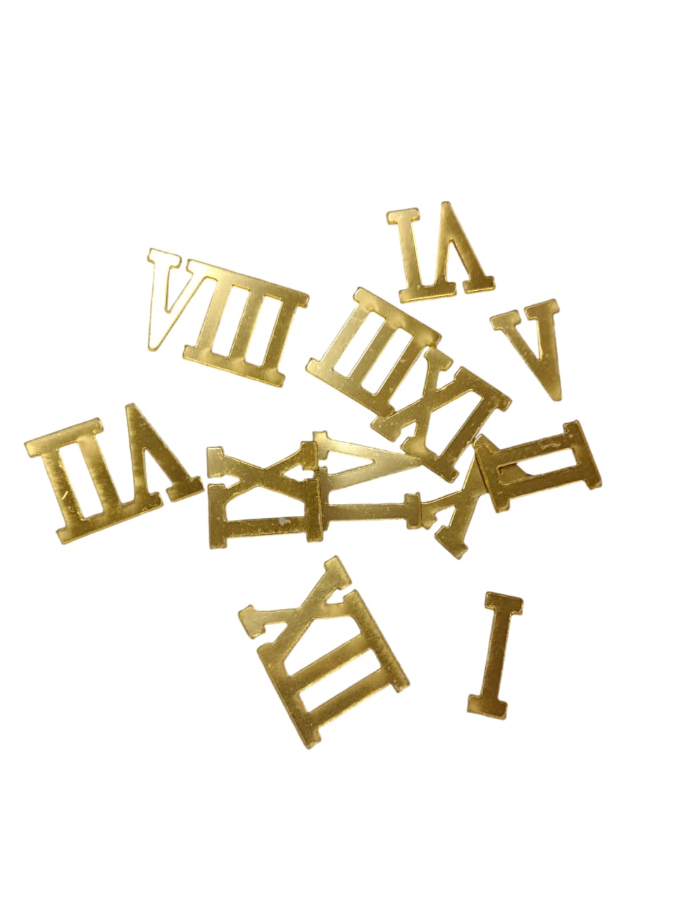 CLOCK ACRYLIC NO 1 INCH GOLDEN ROMAN