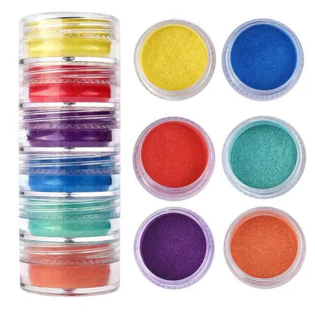 6 SHADE PEARL MICA POWDER (E) 123005