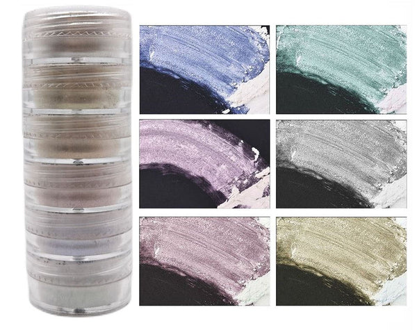 6 SHADE PEARL MICA POWDER (K)  123011