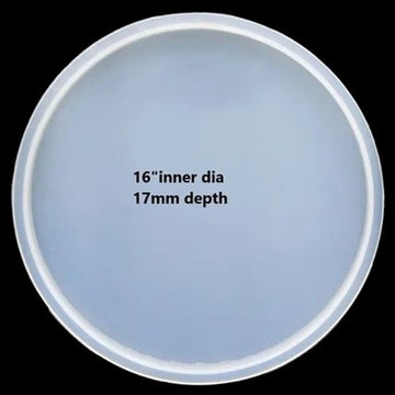 SILICONE 16 inch X 17MM ROUND TRAY MOLD - URP133-RM"