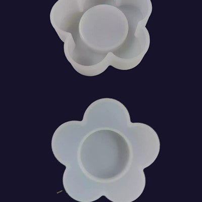 3" FLOWER SHAPE TEALIGHT CANDLE HOLDER MOLD - URP161-RM