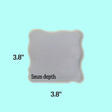 3.8" X 3.8" X 5MM AGATE SQUARE MOLD - URP166-RM