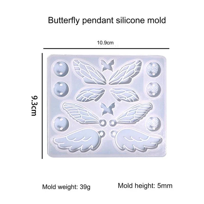 16 Cavity Butterfly Keychain & Pendant Mould SM0440