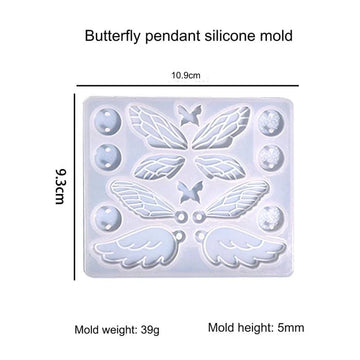 16 Cavity Butterfly Keychain & Pendant Mould SM0440