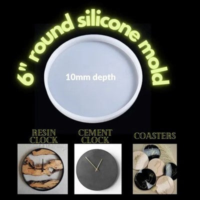 6" Round Coaster 10Mm Deep Mould URP185-RM