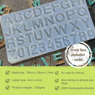 FRONT FACE - WITH HOLE - ALPHABET MOLD URP196RM