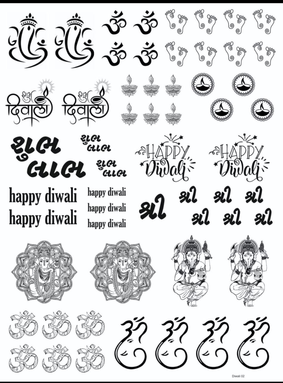DIWALI 02 RESIN STICKER