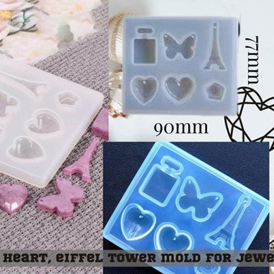 6 Cavity Jewellery & Keychain Mould URP230