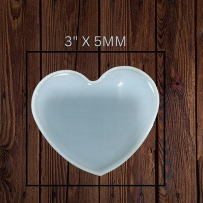 3" Heart Coaster Mould URP242-RM