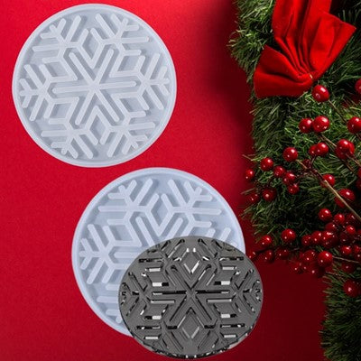 4" SNOW FLAKES COASTER - 282-RM