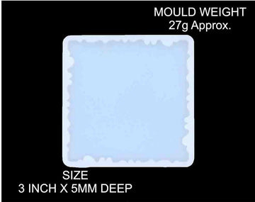 3" Square Agate Coaster Mould